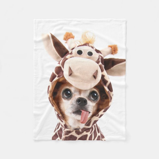 Niedliches Halloween Chihuahua Fleece Blanket (Vorderseite)