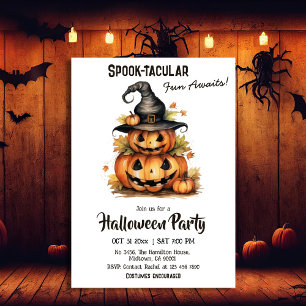 Niedliches Halloween Einladung