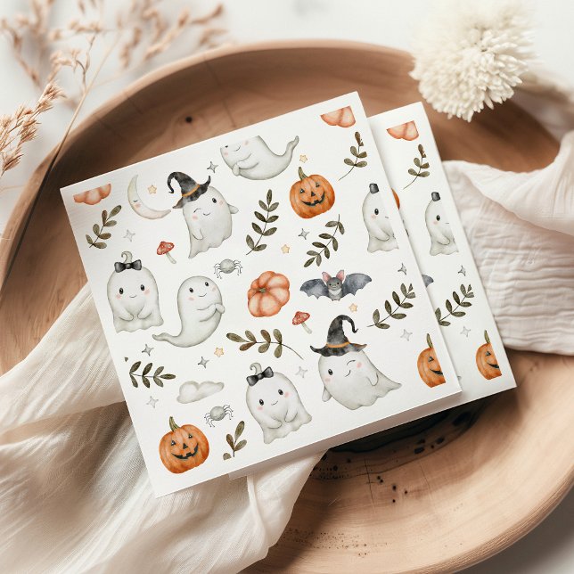 Niedliches Halloween-Geburtstag Napkins Serviette (Von Creator hochgeladen)