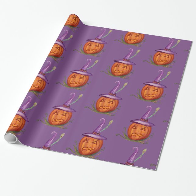 Niedliches Halloween-Geschenkpapier Geschenkpapier (Ungerollt)