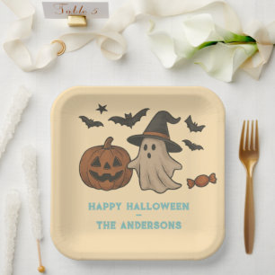 Niedliches Halloween - Gespenster, Fledermäuse & C Pappteller