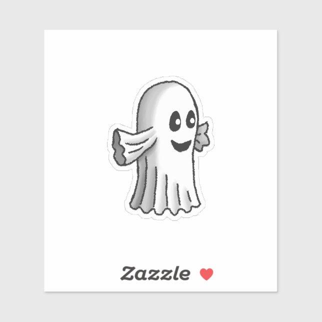 Niedliches Halloween Ghost Aufkleber (Blatt)