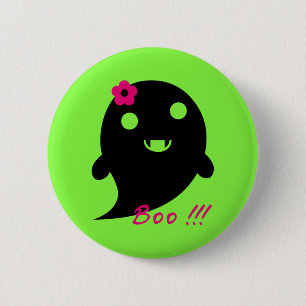 Niedliches Halloween-Ghost Button