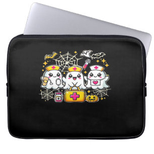 Niedliches Halloween Ghost Nurse Trio mit medizini Laptopschutzhülle