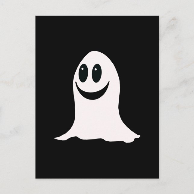 Niedliches Halloween-Ghost Postkarte (Vorderseite)