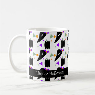 Niedliches Halloween Ghost Pumpkin Colorful Confet Kaffeetasse