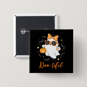Niedliches Halloween Ghost Pumpkin Gewürz Personal Button