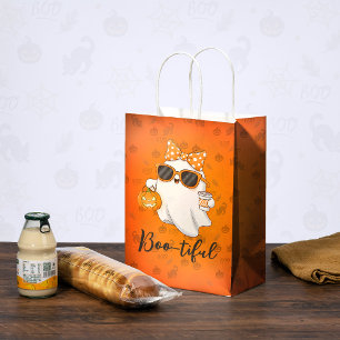 Niedliches Halloween Ghost Pumpkin Gewürz Personal Mittlere Geschenktüte