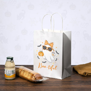 Niedliches Halloween Ghost Pumpkin Gewürz Personal Mittlere Geschenktüte