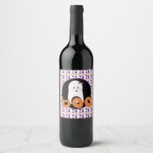 Niedliches Halloween Ghoul Lila Orange