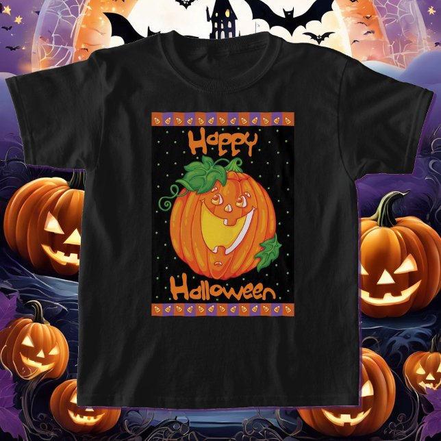 Niedliches Halloween-Girl T-Shirt (Von Creator hochgeladen)