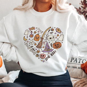 Niedliches Halloween Heart Sweatshirt