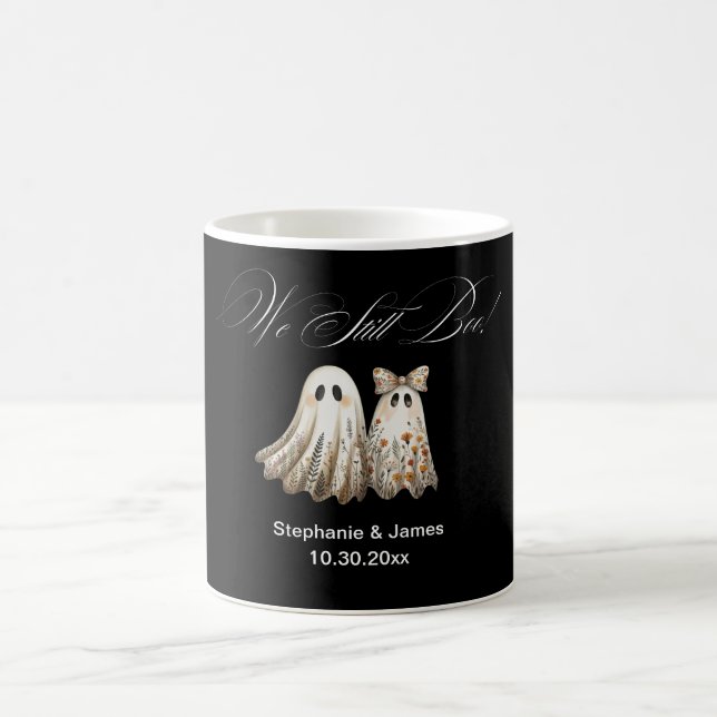 Niedliches Halloween-Hochzeitstag Verwandlungstasse (Mittel)