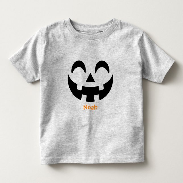 Niedliches Halloween Jack O' Lantern Kleinkind T-shirt (Vorderseite)