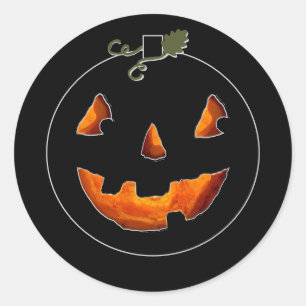Niedliches Halloween Jack-o'-Laterne Runder Aufkleber