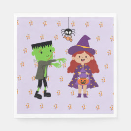 Niedliches Halloween Kids-Party Serviette