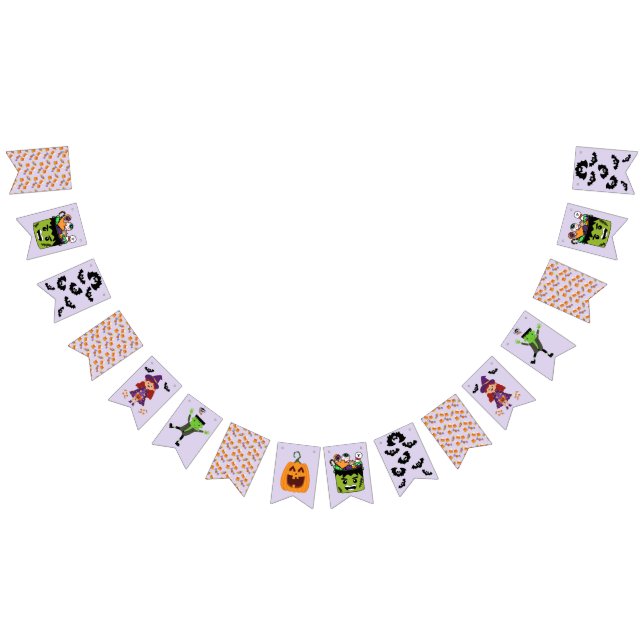 Niedliches Halloween Kids Party Supplier Wimpelkette (Alle)
