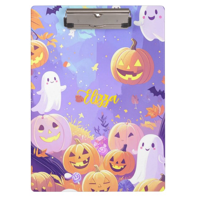 Niedliches Halloween Klemmbrett (Vorderseite)