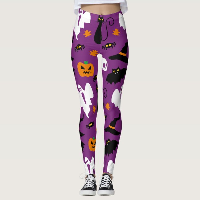 Niedliches Halloween-Kostüm-Party Leggings (Vorderseite)