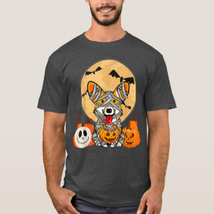 Niedliches Halloween Kostüm Welsh Corgi Mummy Hund T-Shirt