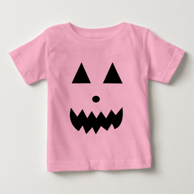 Niedliches Halloween-Kürbis Baby T-shirt (Vorderseite)
