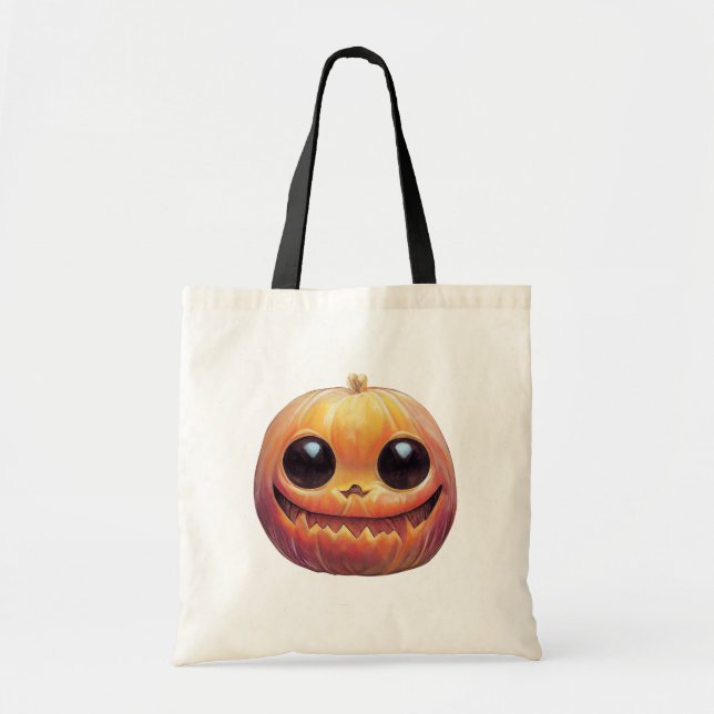 Niedliches Halloween-Kürbisgefecht Tragetasche (Vorne)