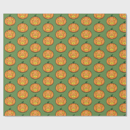 Niedliches Halloween-Kürbiswaschpapier Geschenkpapier