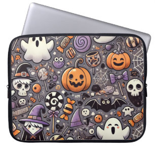 Niedliches Halloween-Laptop-Sieb Laptopschutzhülle