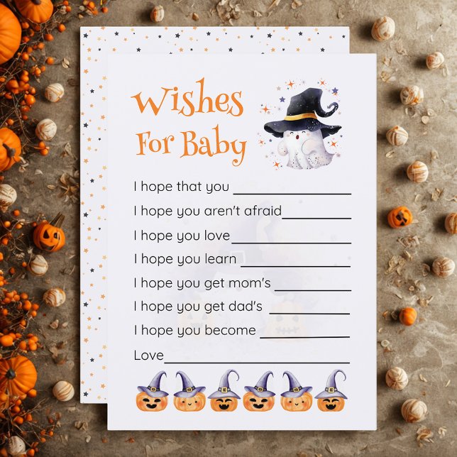 Niedliches Halloween Little Boo wünscht sich ein B Einladung (Von Creator hochgeladen)