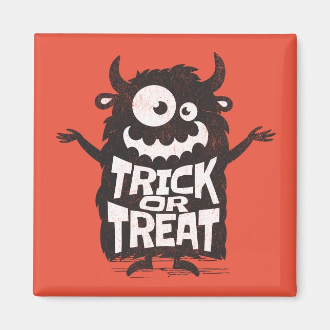 Niedliches Halloween-Monster Magnet (Vorne)