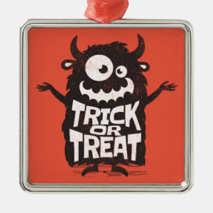 Niedliches Halloween-Monster Ornament Aus Metall