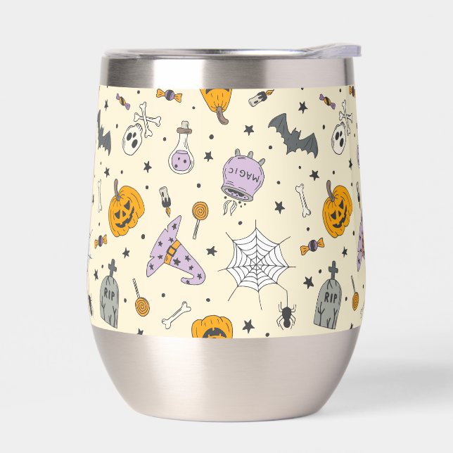 Niedliches Halloween-Muster (Links)