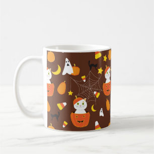 Niedliches Halloween-Muster Kaffeetasse