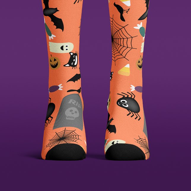 Niedliches Halloween-Muster Socken (Von Creator hochgeladen)