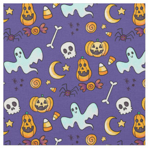 Niedliches Halloween-Muster Stoff
