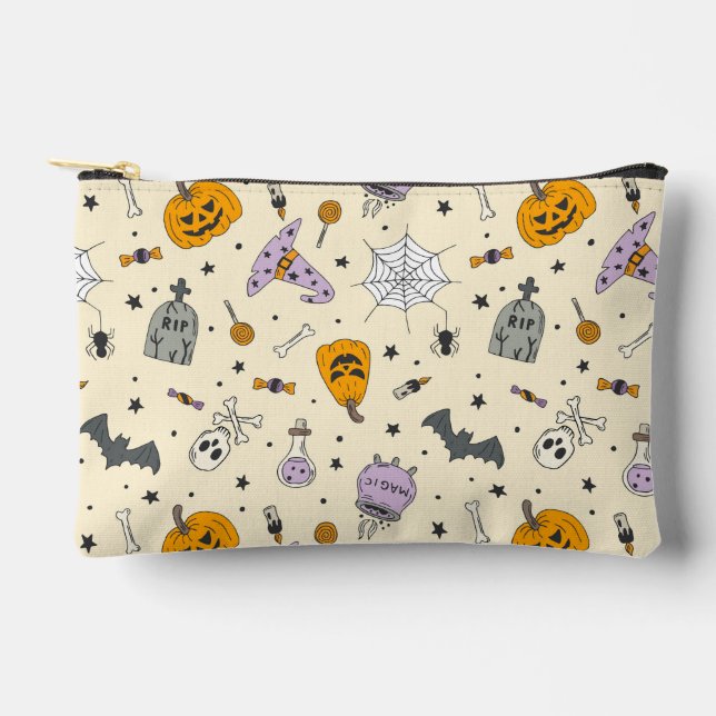 Niedliches Halloween-Muster Zubehörtasche (Vorderseite)