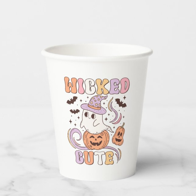 Niedliches Halloween Pappbecher (Vorderseite)