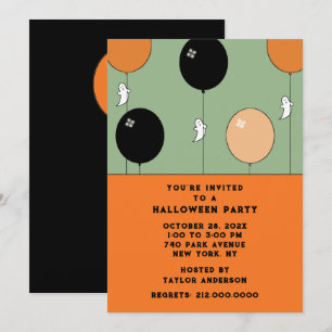 Niedliches Halloween-Party Einladung