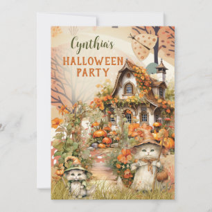 Niedliches Halloween-Party Einladung