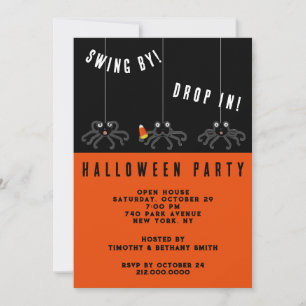 Niedliches Halloween-Party Einladung