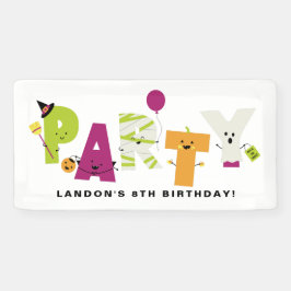 Niedliches Halloween-Party Einladung Banner