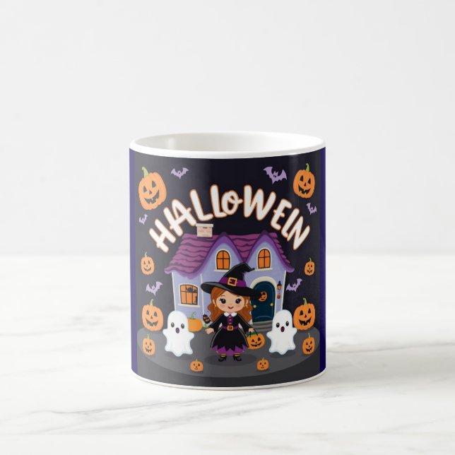 Niedliches Halloween-Party für alle Altersgruppen Kaffeetasse (Mittel)