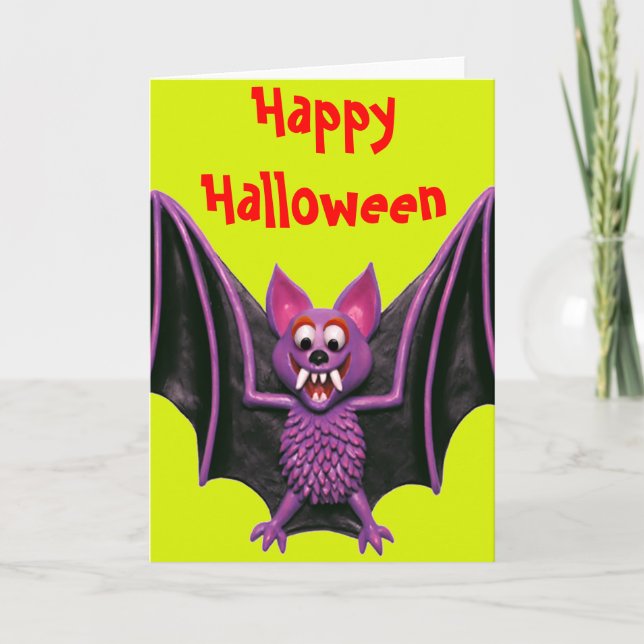 Niedliches Halloween-Party Karte (Vorderseite)