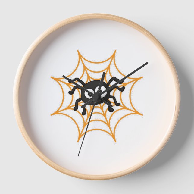 Niedliches Halloween-Poster Uhr (Vorderseite)
