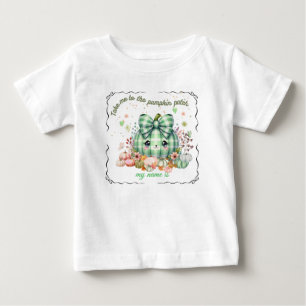 Niedliches Halloween Pumpkin-Design, individuell a Baby T-shirt