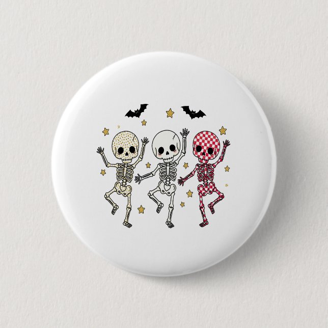 Niedliches Halloween-Puppenkuscheln Button (Vorderseite)