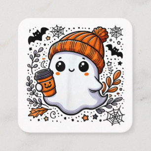 Niedliches Halloween-Shirt für FrauenHalloween-Gei Quadratische Visitenkarte