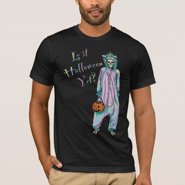Niedliches Halloween Skeleton Shirt, ist es Hallow T-Shirt (Vorderseite)