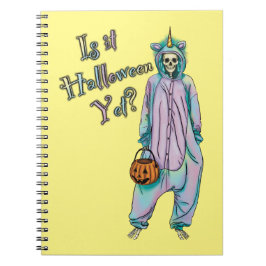 Niedliches Halloween-SkelettNotebook Notizblock