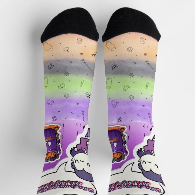 Niedliches Halloween! 👻 Socken (Oben)